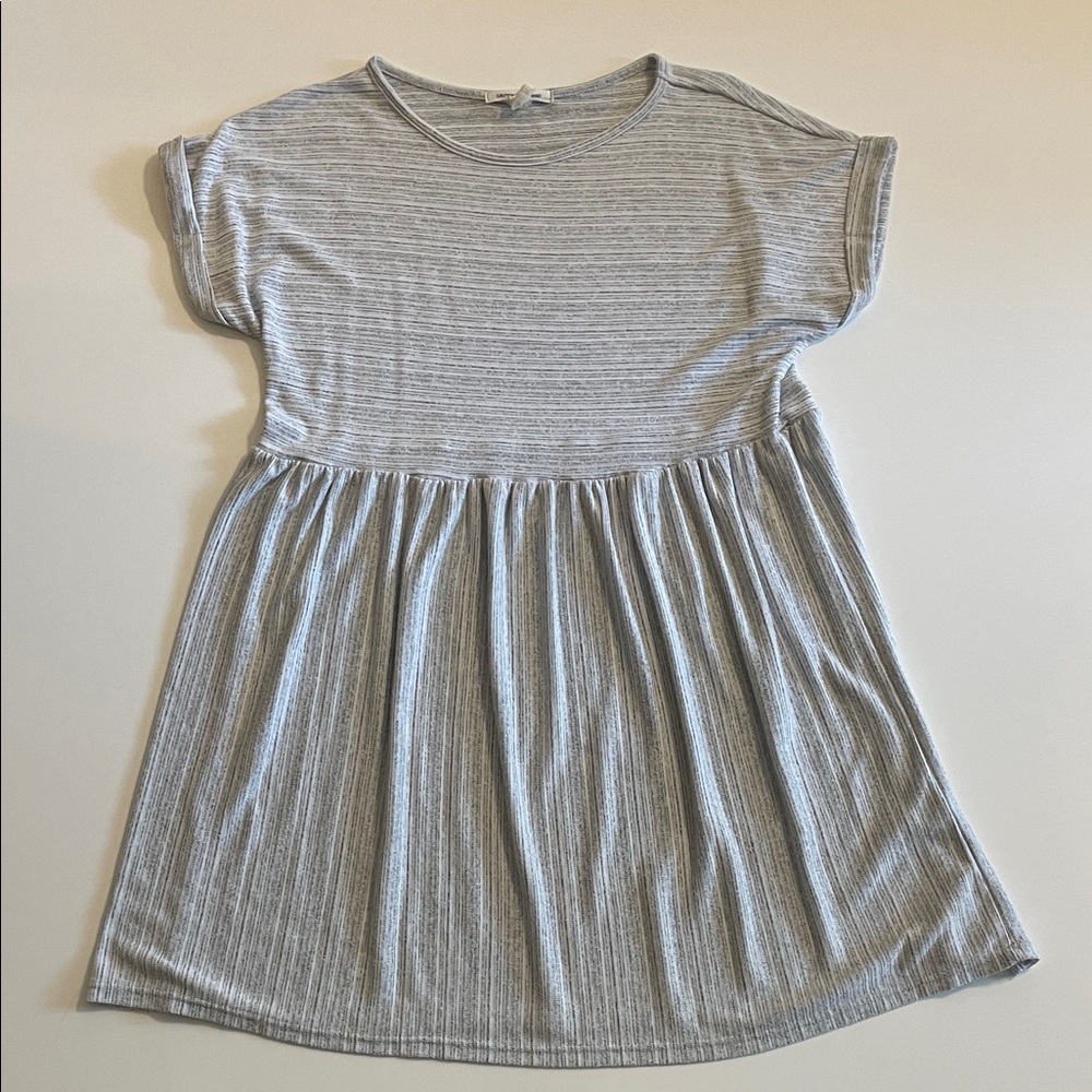 Gray Striped Women’s Dress